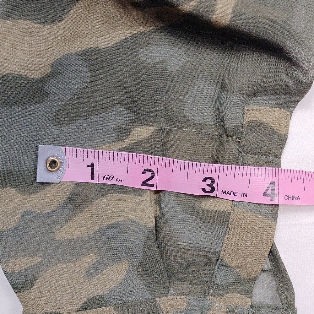 Old Navy Womenssheer Camo Long Sleeve Button Up Shirt Size Small - Picture 12 of 14